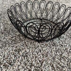 Elegant Black Wire Basket